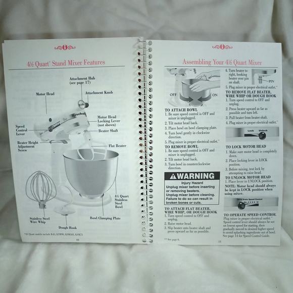 KitchenAid Stand Mixer Instruction Recipe Manual - Picture 3 of 5